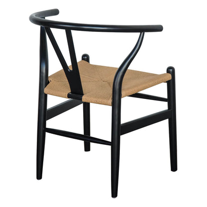 Aldgate | Scandinavian Coastal Wooden Dining Chair | Black