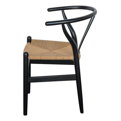 Aldgate | Scandinavian Coastal Wooden Dining Chair | Black