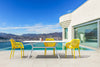Alton |  Modern, Plastic Indoor / Outdoor Dining Chair With Arms | Set of 4
