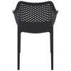 Alton |  Modern, Plastic Indoor / Outdoor Dining Chair With Arms | Set of 4