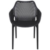Alton |  Modern, Plastic Indoor / Outdoor Dining Chair With Arms | Set of 4
