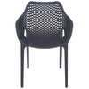 Alton |  Modern, Plastic Indoor / Outdoor Dining Chair With Arms | Set of 4