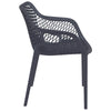 Alton |  Modern, Plastic Indoor / Outdoor Dining Chair With Arms | Set of 4