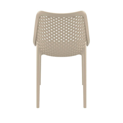 Alton | Modern, Plastic, Indoor / Outdoor Dining Chairs | Set of 4 | Taupe
