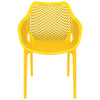 Alton |  Modern, Plastic Indoor / Outdoor Dining Chair With Arms | Set of 4
