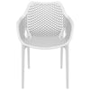Alton |  Modern, Plastic Indoor / Outdoor Dining Chair With Arms | Set of 4