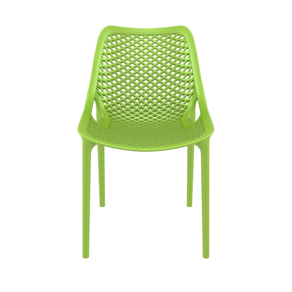 Alton | Modern, Plastic, Indoor / Outdoor Dining Chairs | Set of 4 | Green