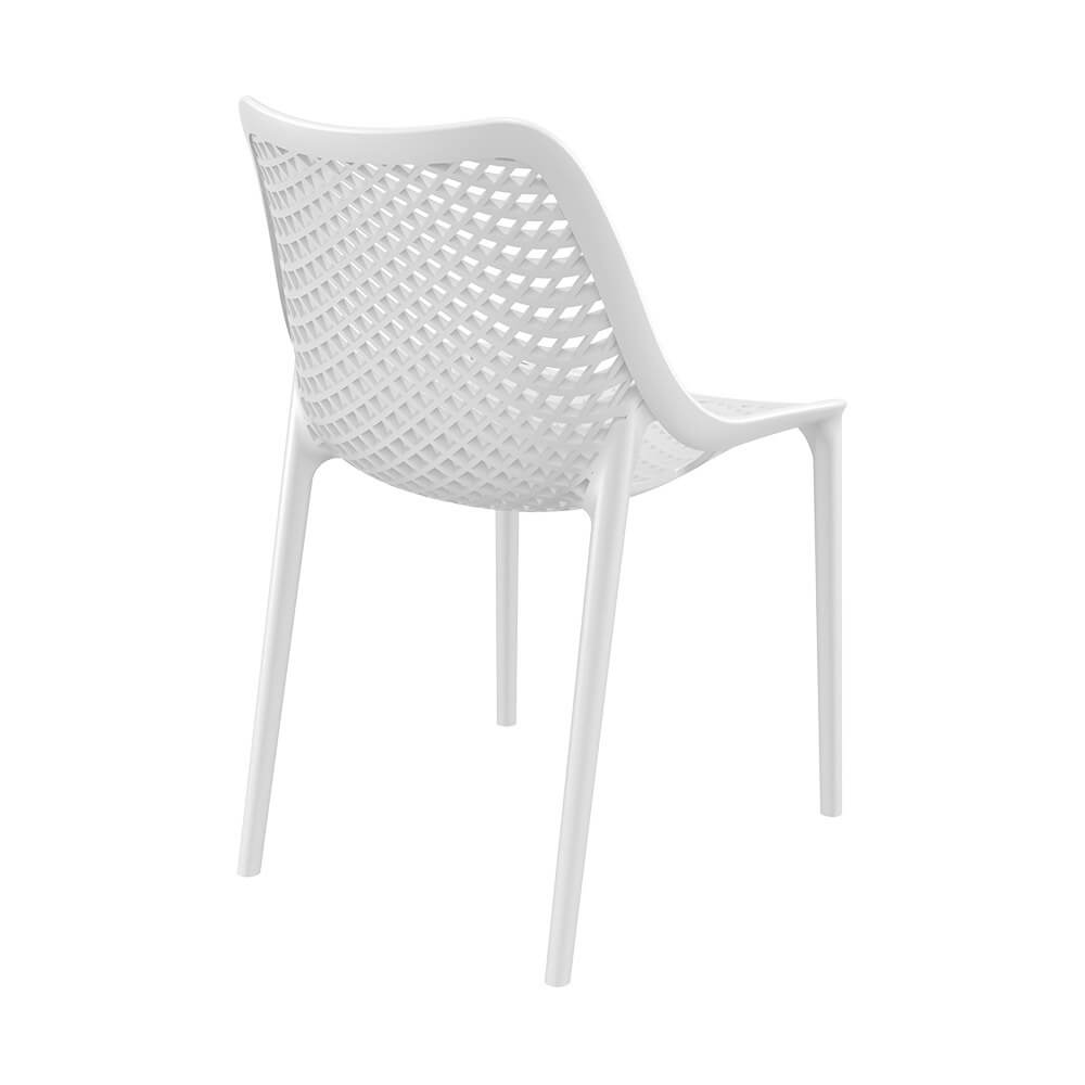 Alton | Modern, Plastic, Indoor / Outdoor Dining Chairs | Set of 4 | White