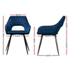 Amandari | Modern Velvet Dining Chairs With Arms | Set Of 2