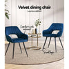 Amandari | Modern Velvet Dining Chairs With Arms | Set Of 2