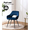 Amandari | Modern Velvet Dining Chairs With Arms | Set Of 2
