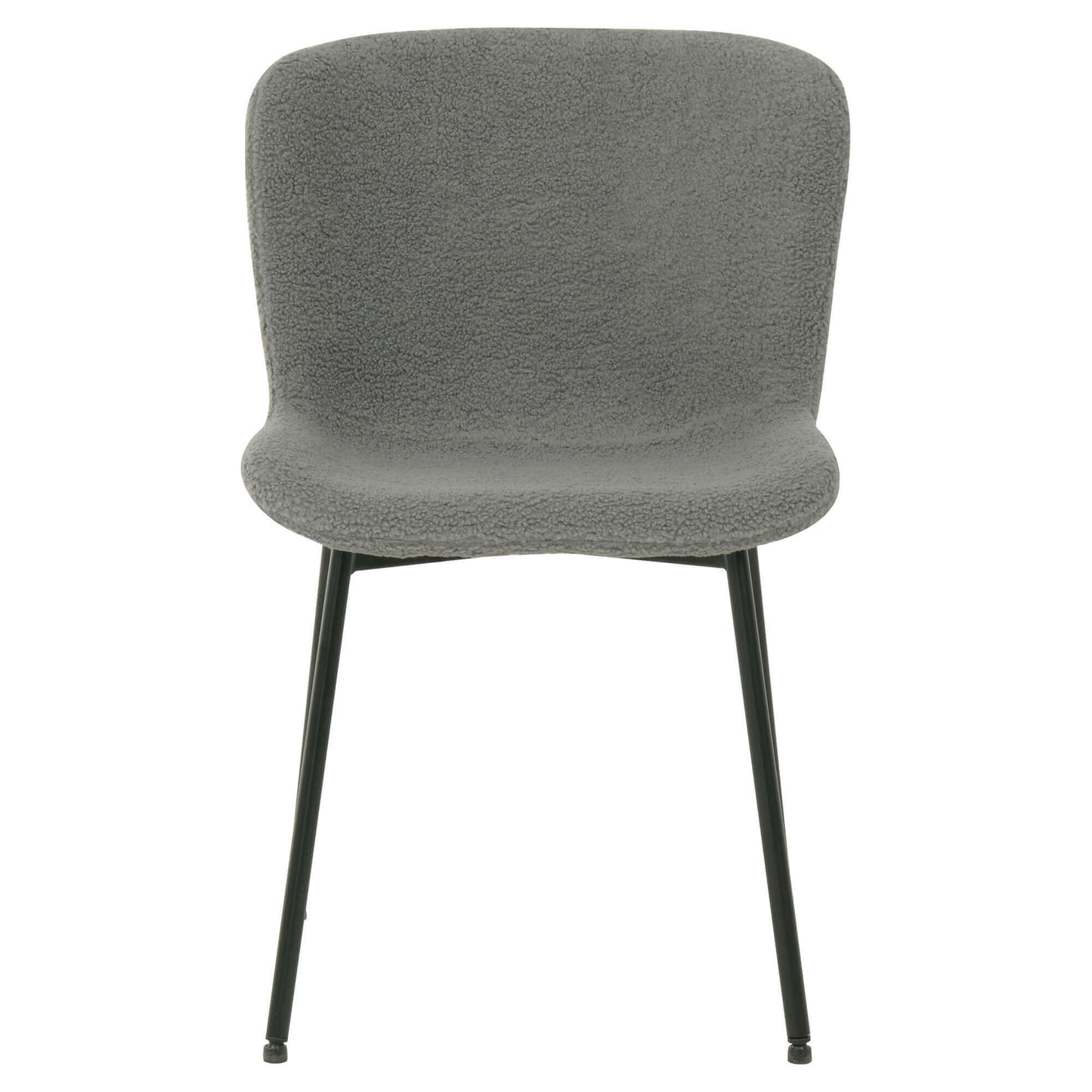 Amira | Modern Metal Fabric Dining Chairs | Set Of 4 | Grey