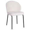 Andre | Boucle Modern Metal Fabric Dining Chairs | Set Of 2