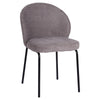 Andre | Boucle Modern Metal Fabric Dining Chairs | Set Of 2