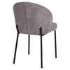 Andre | Boucle Modern Metal Fabric Dining Chairs | Set Of 2