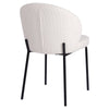 Andre | Boucle Modern Metal Fabric Dining Chairs | Set Of 2