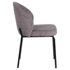 Andre | Boucle Modern Metal Fabric Dining Chairs | Set Of 2