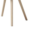 Angourie | White, Plastic, Coastal Natural Wooden Dining Chairs | Set Of 2