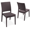 Arcadia | Modern, Stackable, Plastic Outdoor Dining Chairs | Set Of 2