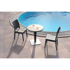 Arcadia | Modern, Stackable, Plastic Indoor / Outdoor Dining Chair | Set Of 2