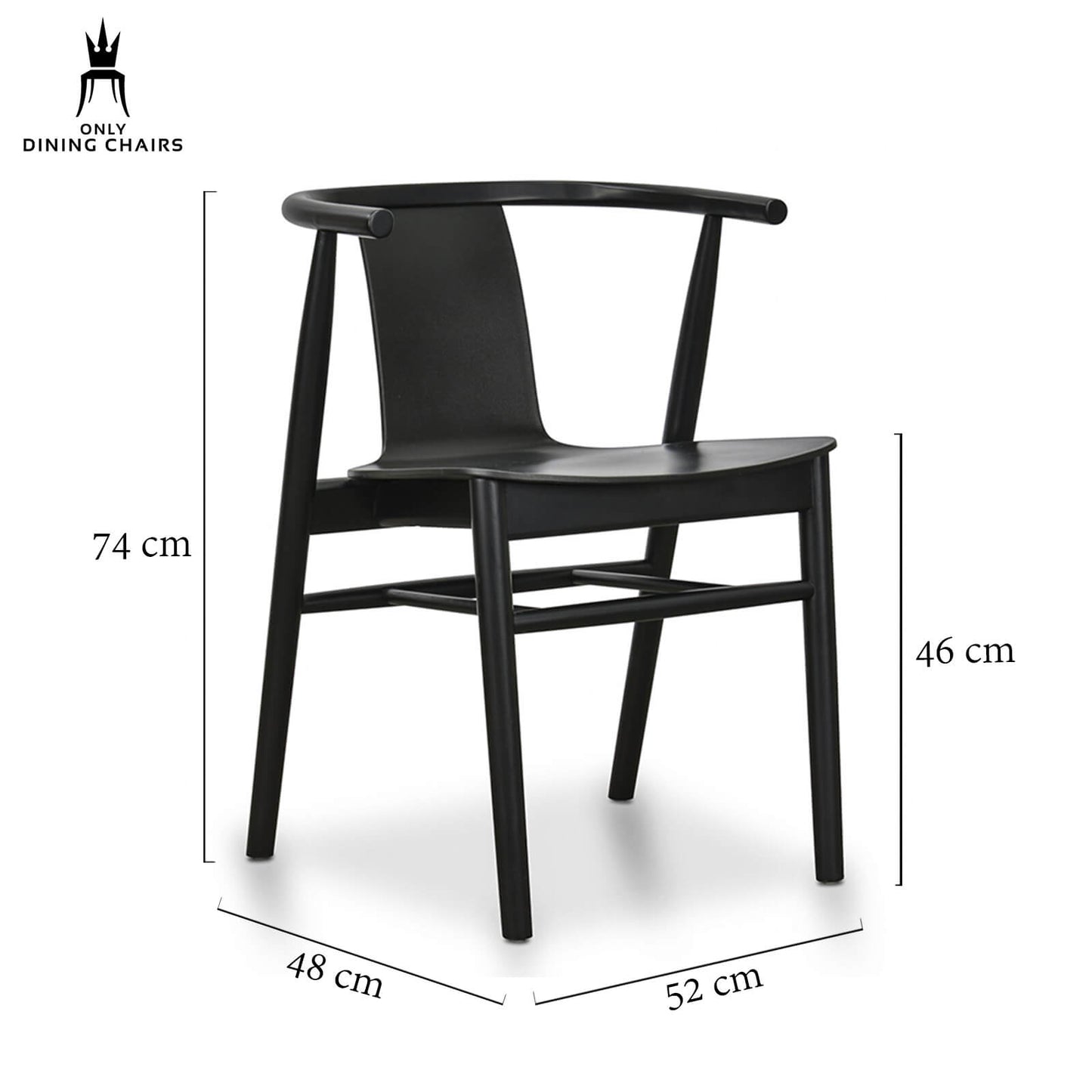 Black Wooden Dining Chairs