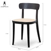 Arlington | Black, Rattan Wooden Dining Chair | Set Of 2 | Black