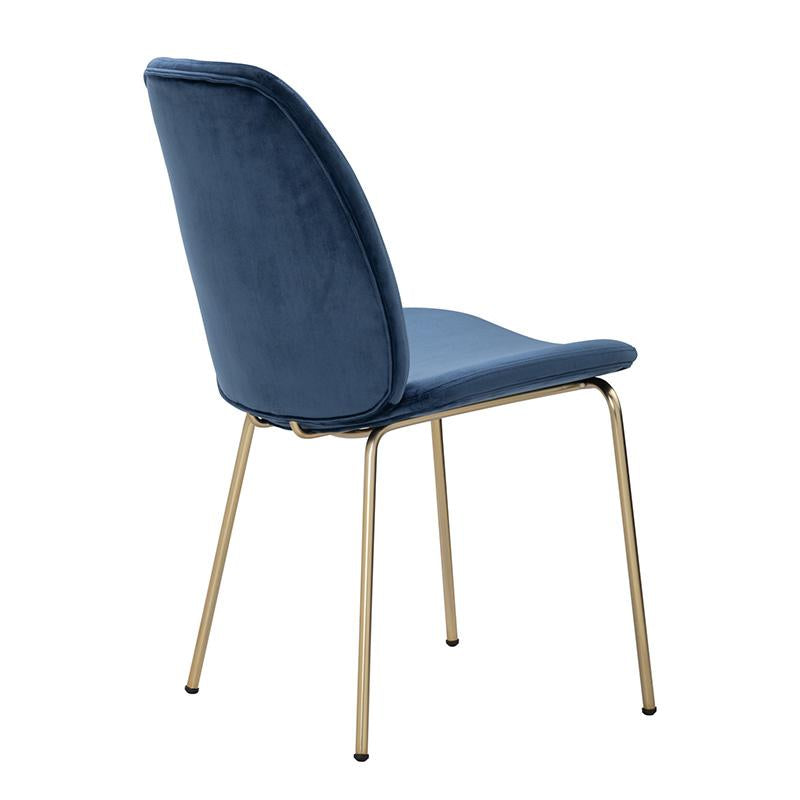 Ascot-  Hazelnut ,Jungle Green  Contemporary Leather Dining Chairs | Blue