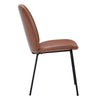 Ascot-  Hazelnut ,Jungle Green  Contemporary Leather Dining Chairs