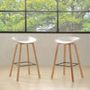Astra | Contemporary Metal Black White Bar Stool