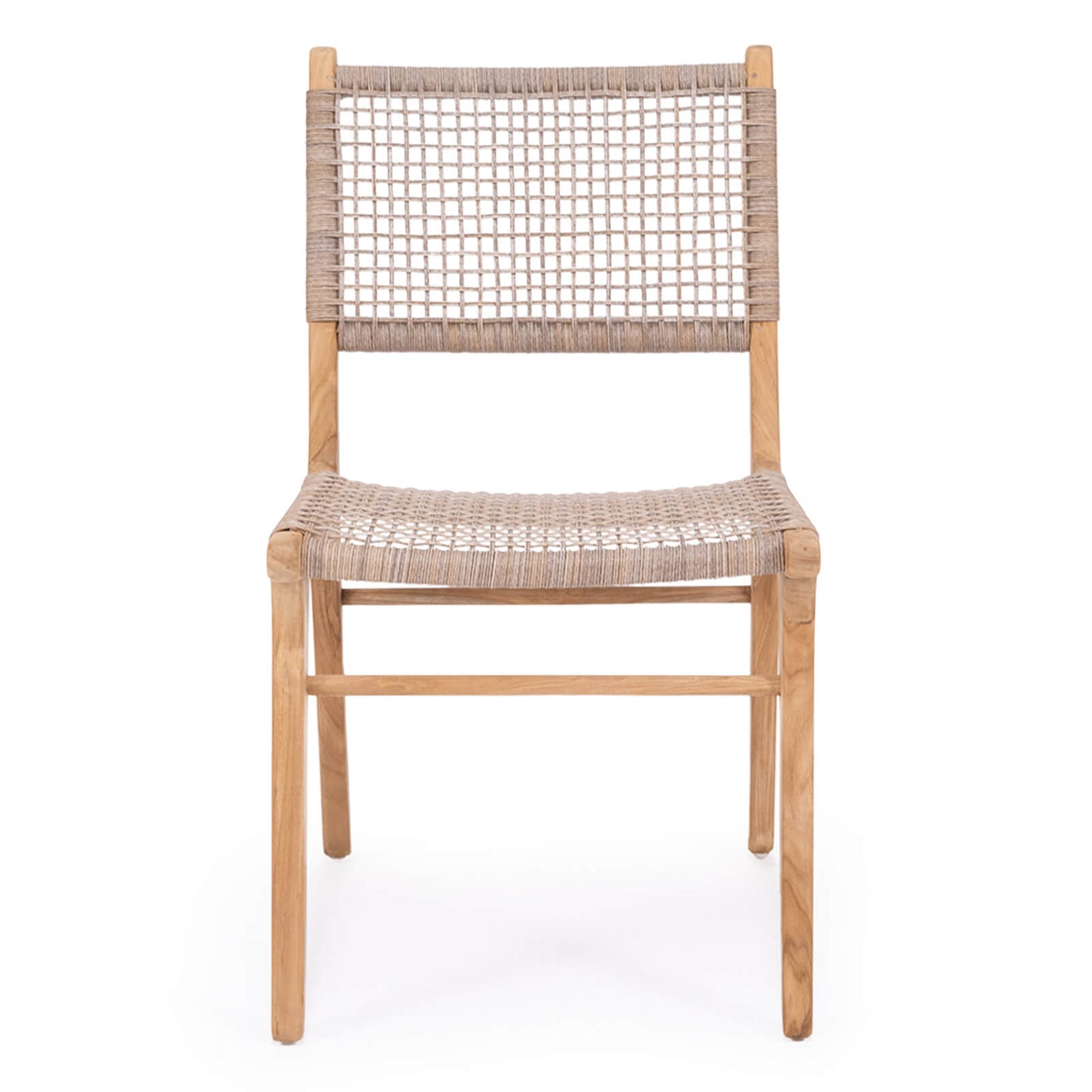 Augusta | Coastal, Mid Century Outdoor Wooden Dining Chair | Washed Grey