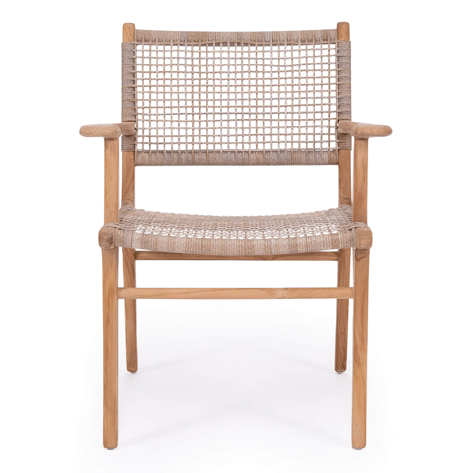 Augusta | Coastal Outdoor Wooden Dining Chair With Arms | Washed Grey