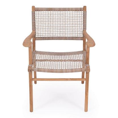 Augusta | White, Washed Grey Coastal Indoor Outdoor Wooden Dining Chair with Arms