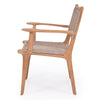Augusta | White, Washed Grey Coastal Indoor Outdoor Wooden Dining Chair with Arms