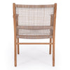 Augusta | White, Washed Grey Coastal Indoor Outdoor Wooden Dining Chair with Arms