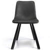 Ava | Metal Modern PU Leather Dining Chairs | Set Of 2