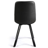 Ava | Metal Modern PU Leather Dining Chairs | Set Of 2 | Antique Black