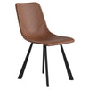 Ava | Metal Modern PU Leather Dining Chairs | Set Of 2