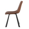 Ava | Metal Modern PU Leather Dining Chairs | Set Of 2