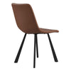 Ava | Metal Modern PU Leather Dining Chairs | Set Of 2