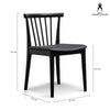 Barrington | Black Wooden Dining Chairs | Set of 2