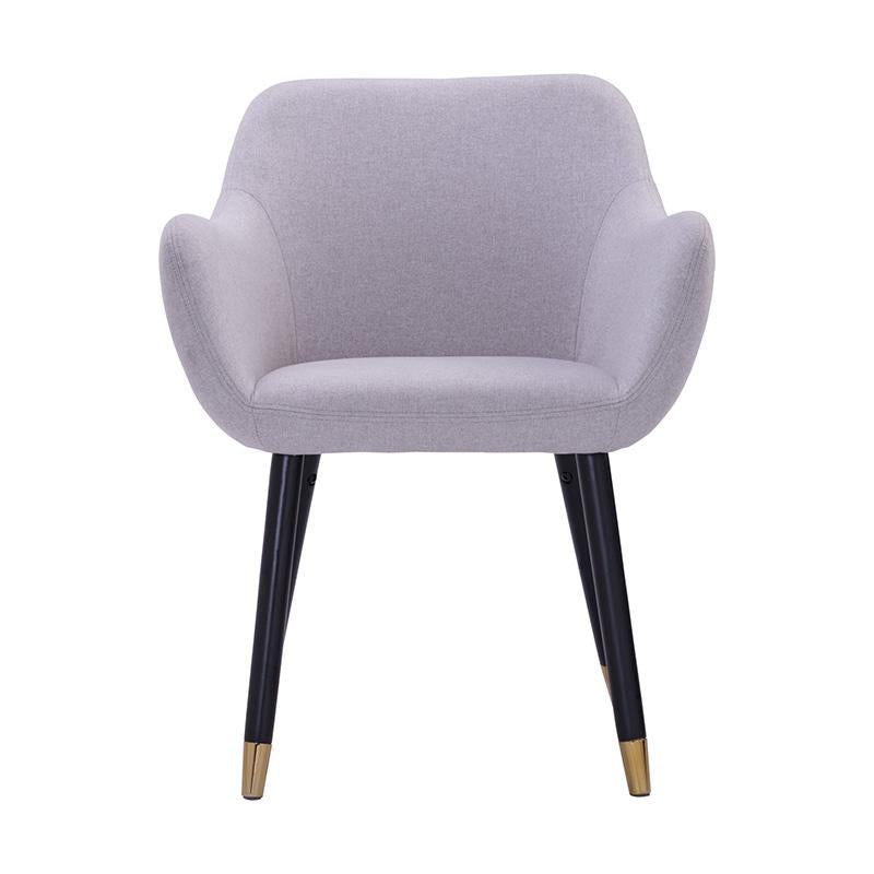 Balwyn | Grey Velvet, Modern Wooden Dining Chair | Grey