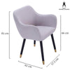 Balwyn | Olive, Grey Velvet, Modern Wooden Dining Chair