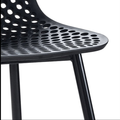 Banksia | Black Plastic Indoor Outdoor Dining Chairs | Black