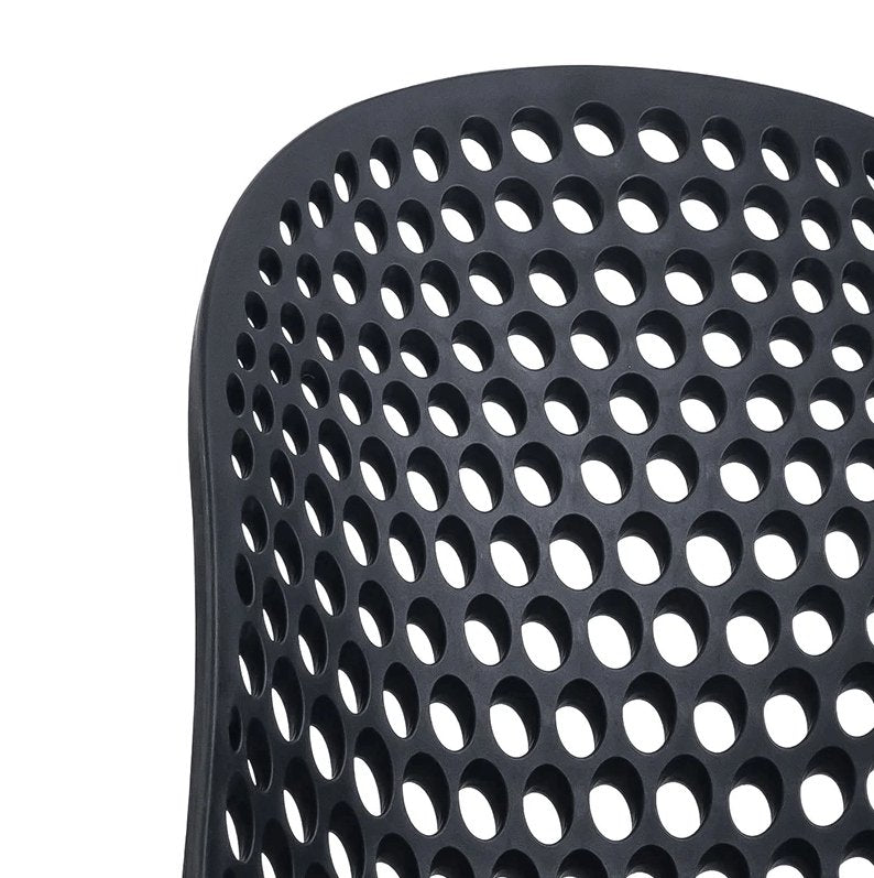 Banksia | Black Plastic Indoor Outdoor Dining Chairs | Black