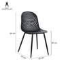 Banksia | Black Plastic Indoor Outdoor Dining Chair