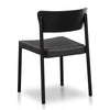 Bayville | Natural Black Coastal Wooden Dining Chairs | Set Of 2
