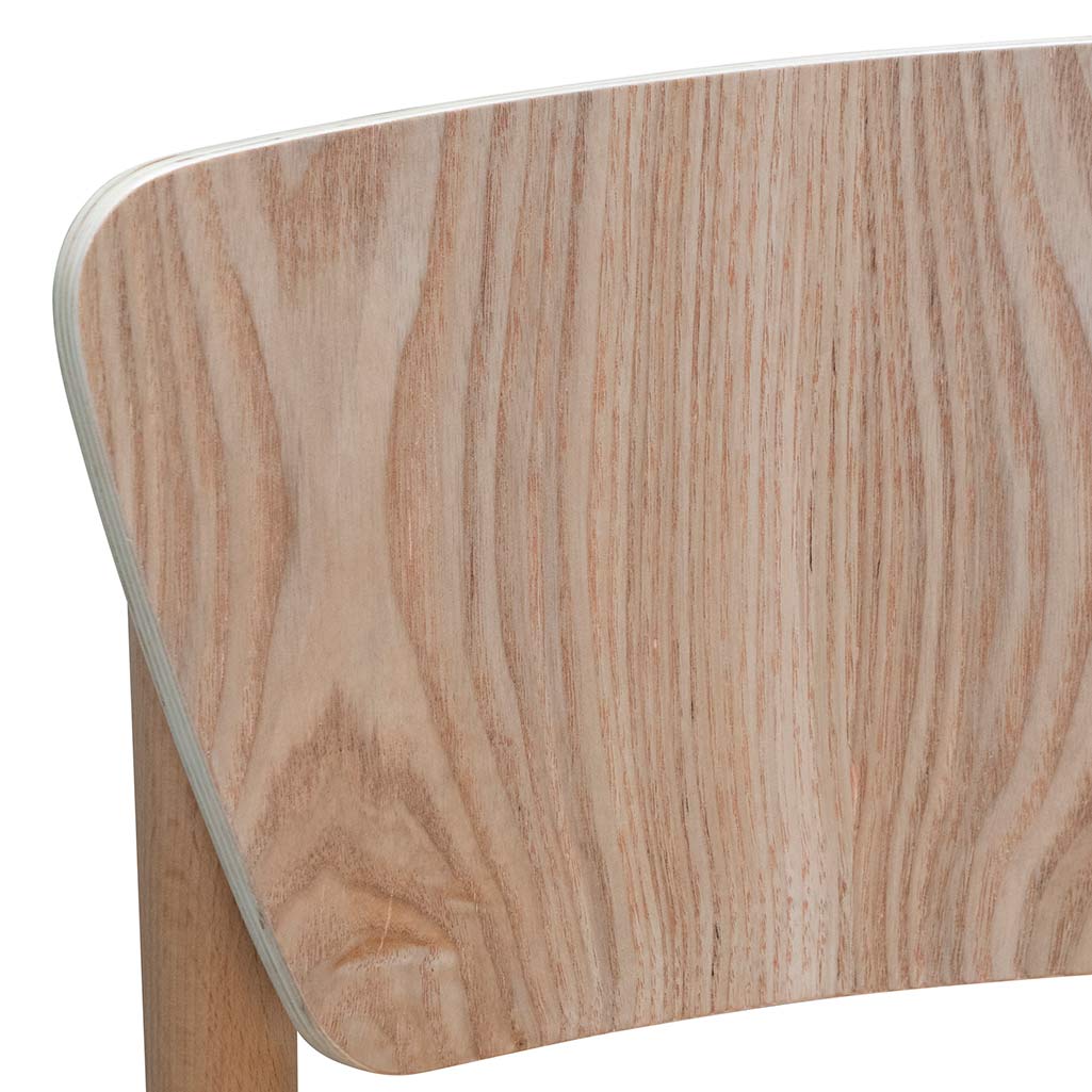 Bayville | Natural Black Coastal Wooden Dining Chairs | Set Of 2 | Natural