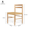 Beachmere | Natural Woven Coastal Wooden Dining Chair