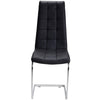 Belair | Modern, Metal PU Leather Dining Chairs | Set Of 4