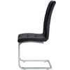 Belair | Modern, Metal PU Leather Dining Chairs | Set Of 4